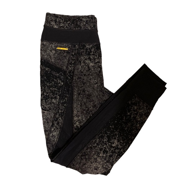 LOLE Womens Black Pointillism BURST Quick Dry UPF 50+ Ankle - Picture 2 of 7